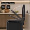 MAXCRAFT Mülleimer / Treteimer mit Soft Close Deckel - 50 Liter in Schwarz Bild 2