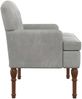 vidaXL Zweisitzer mit Knopfheftung Hellgrau 111 x 65 x 79 cm Samt 42041843 Bild 4