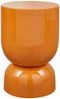 Beistelltisch Hekla aus Metall, Retro Chic Design, orange, rund, hochglänzend lackiert Bild 5