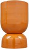 Beistelltisch Hekla aus Metall, Retro Chic Design, orange, rund, hochglänzend lackiert Bild 3