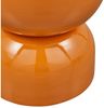 Beistelltisch Hekla aus Metall, Retro Chic Design, orange, rund, hochglänzend lackiert Bild 2