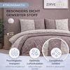 ZIRVEHOME Bettwäsche Baumwolle Bettbezug Ornament Design in Braun, Beige, Creme Diana P1, Renforce, 3 teilig, 200x220 Ornament Design in Braun, Beige und Cremetönen Bild 3