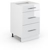 Badschrank Fame-Line Weiß Hochglanz 50 x 82 cm ohne Arbeitsplatte Vicco Bild 4