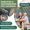 KESSER® PVC Sichtschutzstreifen Sichtschutz Rolle Doppelstabmatten Zaun Blickdicht | Wetterfest und Windschutz | Zaunfolie Sichtschutz Garten Gartenzaun 70 m, Rattan-Anthrazit Bild 4