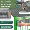 KESSER® PVC Sichtschutzstreifen Sichtschutz Rolle Doppelstabmatten Zaun Blickdicht | Wetterfest und Windschutz | Zaunfolie Sichtschutz Garten Gartenzaun 70 m, Rattan-Anthrazit Bild 2