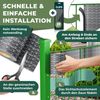 KESSER® PVC Sichtschutzstreifen Sichtschutz Rolle Doppelstabmatten Zaun Blickdicht | Wetterfest und Windschutz | Zaunfolie Sichtschutz Garten Gartenzaun 70 m, Rattan-Anthrazit Bild 3