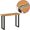 vidaXL Konsolentisch Braun 100 x 35 x 75 cm Massivholz Teak 42015920 Bild 3