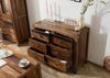 Sideboard Sheesham 110x45x80 dunkelbraun lackiert ANCONA #220 Bild 4
