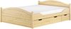 Massivholzbett Landhausstil 160x200 Doppelbett Futonbett Kiefer massiv Zubehör wählbar V-60.33-16Rollrost. Matratzen und Doppelbettkasten inkl. Bild 1