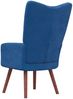 vidaXL Relaxsessel Blau Samt [328061] Bild 5