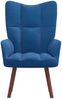 vidaXL Relaxsessel Blau Samt [328061] Bild 3