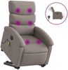 vidaXL Elektrischer Massagesessel mit Aufstehhilfe Taupe Stoff 3204022 Bild 2