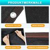 Clanmacy Sonnensegel Schattiernetz 200x500 cm HDPE UV-beständig Schwarz Geeignet für Gärten Bild 3