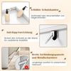 170 cm Badezimmerschrank hoher & schlanker Wäscheturm mit Stauraum verstellbares Regal Wäschesack Weiß Bild 4