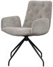 KAWOLA Stuhl NEW CHARME Drehstuhl Esszimmersessel Cord steingrau 87 x 66 x 59 cm Bild 3