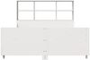 vidaXL Massivholzbett mit Regal ohne Matratze Weiß 140x200 cm 3323807 Bild 4