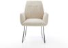 Esszimmerstuhl Zoa-Flex Cord Beige Kufengestell Schwarz Taschenfederkern Bild 2