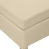 vidaXL Hocker mit Holzbeinen Creme Stoff [329434] Bild 4