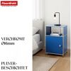 Floordirekt Standregal Concept Epure Metallregal MK-040, 3-stöckiges Regal 40 x 40 x 65 cm, mit Tür & Ablage, modernes Regal für Bad, Küche, Schlafzimmer & Büro Bild 4