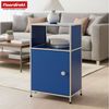 Floordirekt Standregal Concept Epure Metallregal MK-040, 3-stöckiges Regal 40 x 40 x 65 cm, mit Tür & Ablage, modernes Regal für Bad, Küche, Schlafzimmer & Büro Bild 2