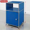 Floordirekt Standregal Concept Epure Metallregal MK-040, 3-stöckiges Regal 40 x 40 x 65 cm, mit Tür & Ablage, modernes Regal für Bad, Küche, Schlafzimmer & Büro Bild 3