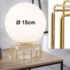 Tischlampe, Metall messing, Glas opal, Schalter, 15 cm Bild 2