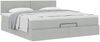 vidaXL Ottoman-Bett mit Matratze Hellgrau 180x200 cm Samt 3311717 Bild 5