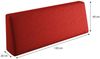 sunnypillow Palettenkissen mit abnehmbarem Bezug UV - beständig Outdoor wasserdicht Kaltschaum Palettenauflage Palettenpolster Palettensofa Rückenkissen 120 x 40 x 20/10cm Rot Bild 2