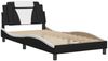 vidaXL Bettgestell "Viana" mit LED ohne Matratze Schwarz und Weiß 100x200 cm 3214006 Bild 3
