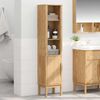 vidaXL Bad hoher Schrank mit Regal FLORO Wachsbraun 35 x 30 x 160 cm 42011239 Bild 4