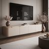 ALLHOUSE24 TV-Schrank LINE 200 cm Kaschmir matt, LED, Push-Open, goldene Metallbeine Breite 200 cm Bild 3