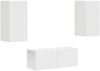 vidaXL TV-Schrankset Wandmontiert 2 pcs Weiß Holzwerkstoff 3408961 Bild 2