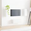 vidaXL TV-Schrankset Wandmontiert 2 pcs Weiß Holzwerkstoff 3408961 Bild 4