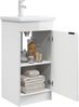 vidaXL Badezimmerschrank mit Waschbecken Hochglanz Weiß 890088 Bild 3