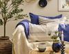 Decke Quilt Tagesdecke Überwurf Wohndecke Indigo Blau 180x130cm Laursen 6208-87 Bild 3