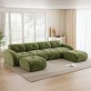 4-Sitzer Modulsofa H 76 x T 358 x B 171 cm aus Chenille, rahmenlos und flexibel kombinierbar, in Grün Bild 3