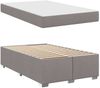 vidaXL Bettrahmen mit Matratze Taupe 120 x 200 cm Stoff 3399184 Bild 4
