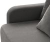 Micadoni Sofa Elen 2 Rückenkissen 3-Sitzer Strukturierter Stoff Grau Bild 5