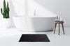 Badematte >Rabbit Light< in Dunkelgrau, 100% Polyester - 100x65cm (LxB) Bild 2