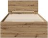 vidaXL Bettrahmen mit Kopfteil Artisan-Eiche 90 x 190 cm Holzwerkstoff 871658 Bild 5