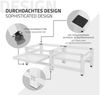ML-DESIGN Waschmaschinenuntergestell Waschmaschinenzubehör Untergestell Unterbausockel Podest für Trockner, Zubehör für Waschmachinen, Doppel Waschmaschinen Unterbau ausziehbare Ablage 124x55x37cm Stahl Bild 3