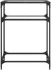 vidaXL Konsolentisch mit Glasplatte Transparent 60x35x81 cm Stahl 846022 Bild 4