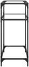 vidaXL Konsolentisch mit Glasplatte Transparent 60x35x81 cm Stahl 846022 Bild 5