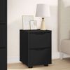 vidaXL Nachttische 2 pcs Schwarz 30,5 x 30 x 43 cm Holzwerkstoff 888800 Bild 4
