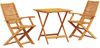 vidaXL Klapp Bistro Set 3 pcs Braun Massivholz Akazie 3375697 Bild 2
