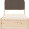 vidaXL Bettgestell mit gepolstertem Kopfteil Taupe 90 x 190 cm 877667 Bild 5