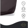 Devior Spannbettlaken Heavy aus 100% Baumwolle mit 160 g/m² - Blickdicht mit Einlaufschutz, Jersey, Gummizug: Rundumgummizug, Laken bis 22cm Matratzenhöhe - Spannbettlaken 90 x 200 cm Blickdicht Bild 2
