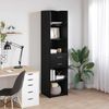 vidaXL Highboard Schwarz Eichen-Optik 45 x 42,5 x 185 cm Holzwerkstoff 3402640 Bild 4