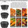 Dutch Oven Feuerkessel Gusseisen Kessel Bräter Camping Grillpfanne BBQ 5,7 Liter Bild 3
