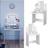 Schminktisch Ania Weiß 80 cm mit LED Beleuchtung Vicco Bild 2